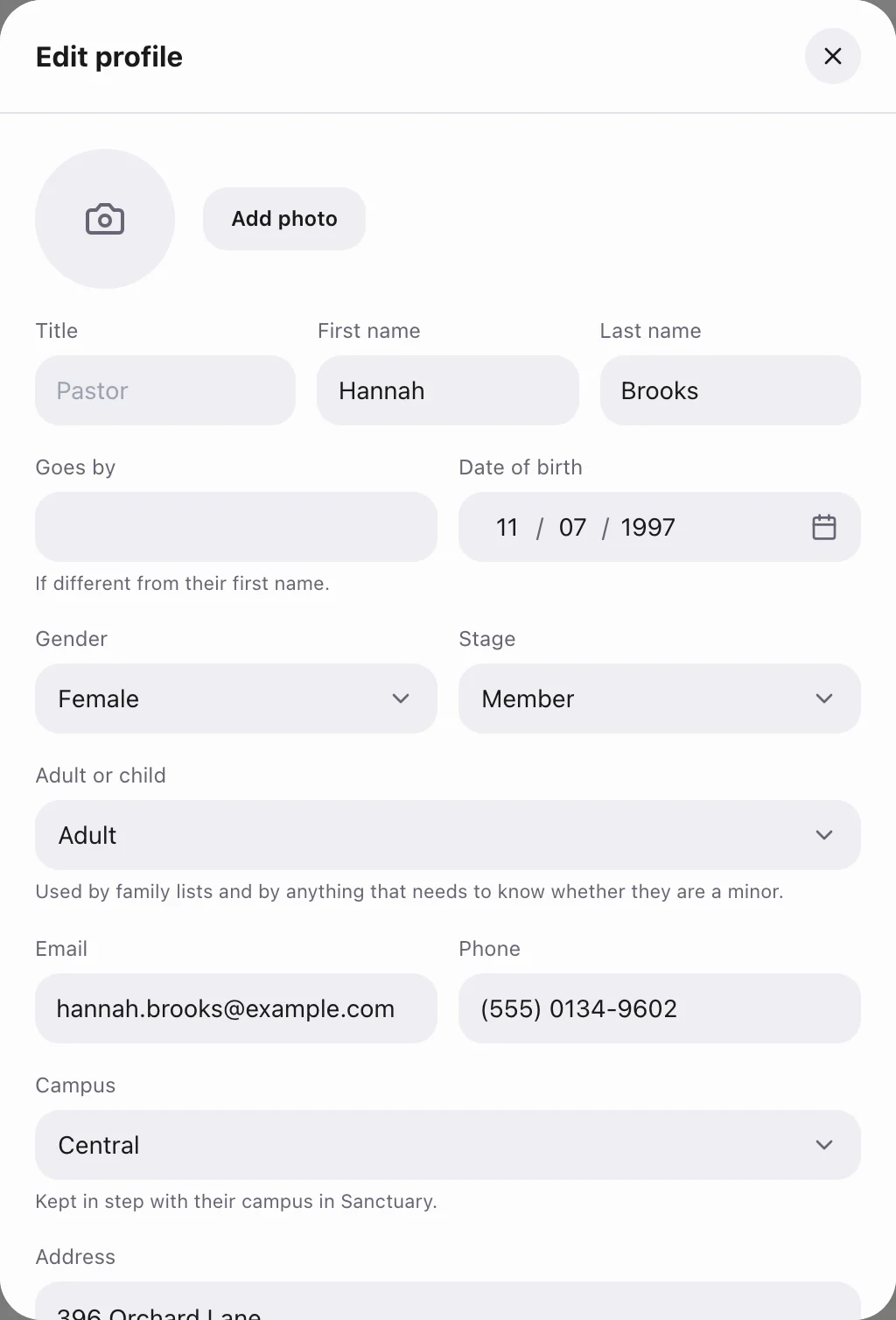 Editing a person’s profile: What editors can change