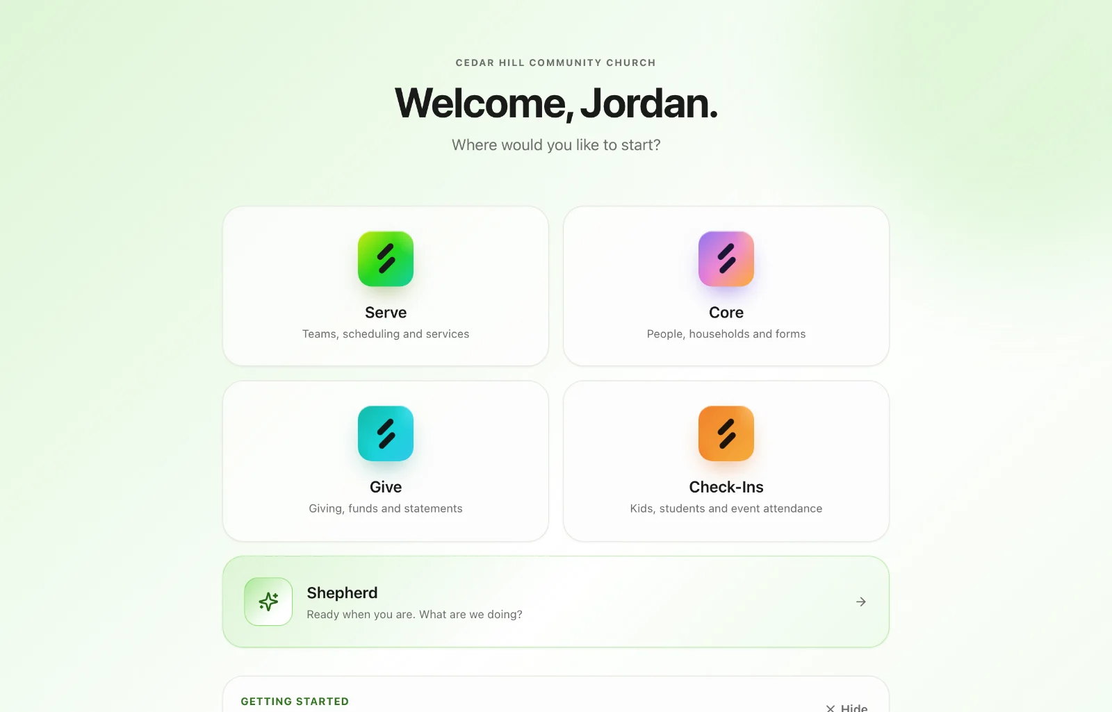 Intro to Sanctuary: One church, one record, several apps
